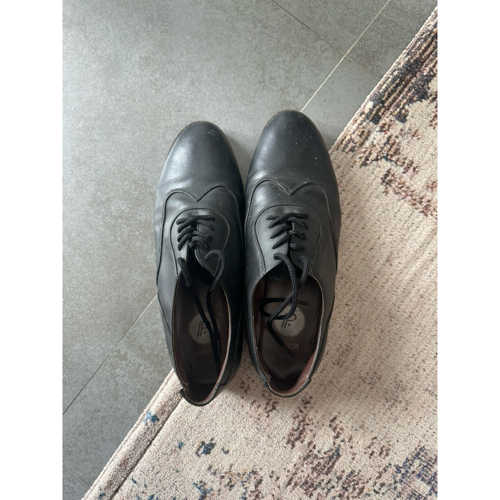 sepatu formal pria size 44 insole 28 cm portblue