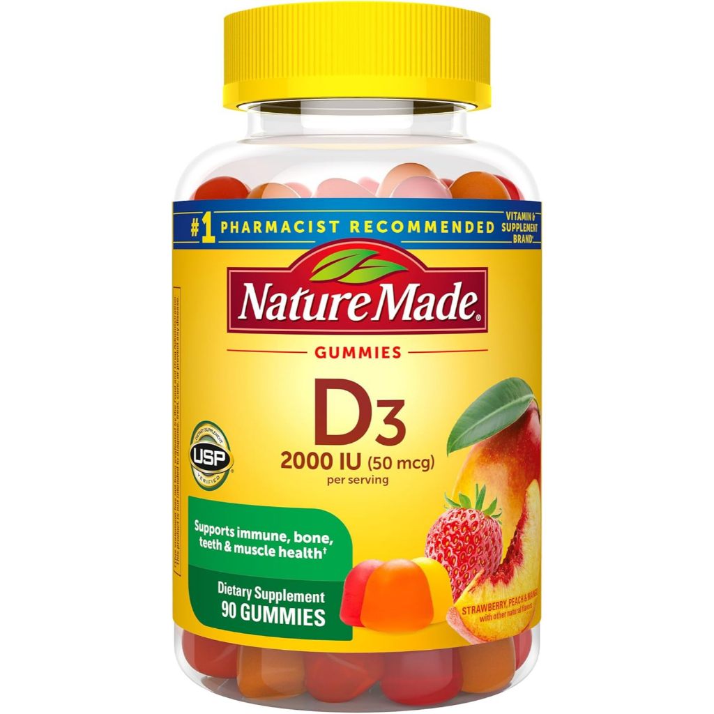 Nature Made Vitamin D3 2000 IU Per Serving Gummies