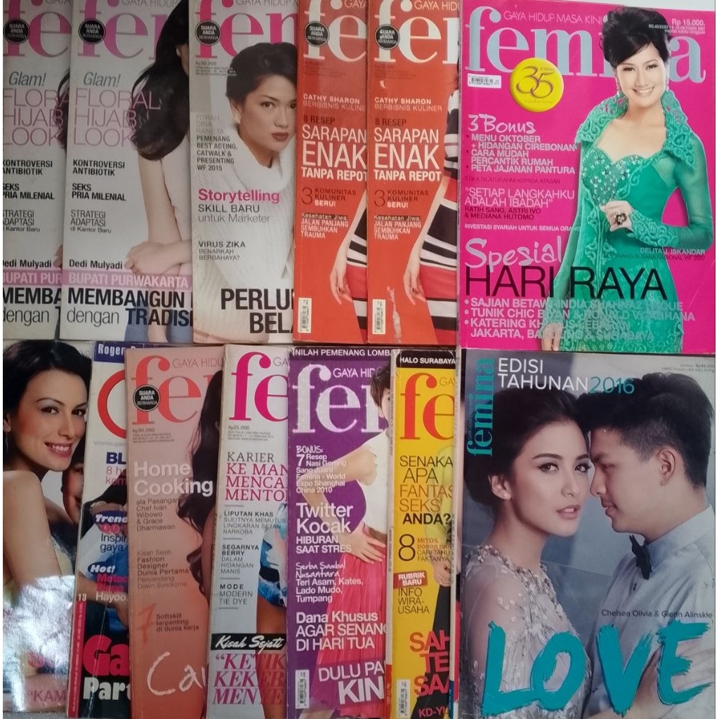 MAJALAH FEMINA BEKAS