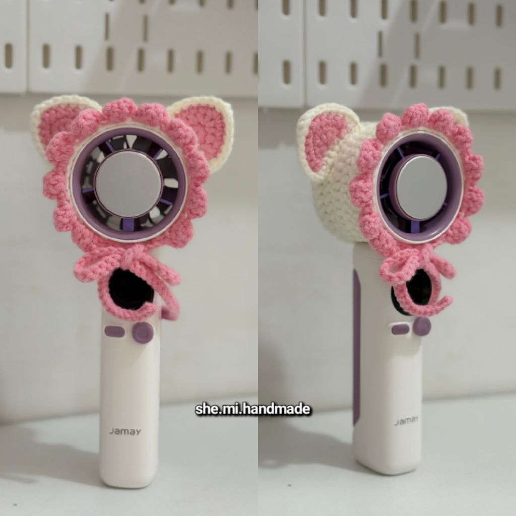 sarung kipas rajut/jamay fs930/head cover crochet/sarung kepala kipas rajut