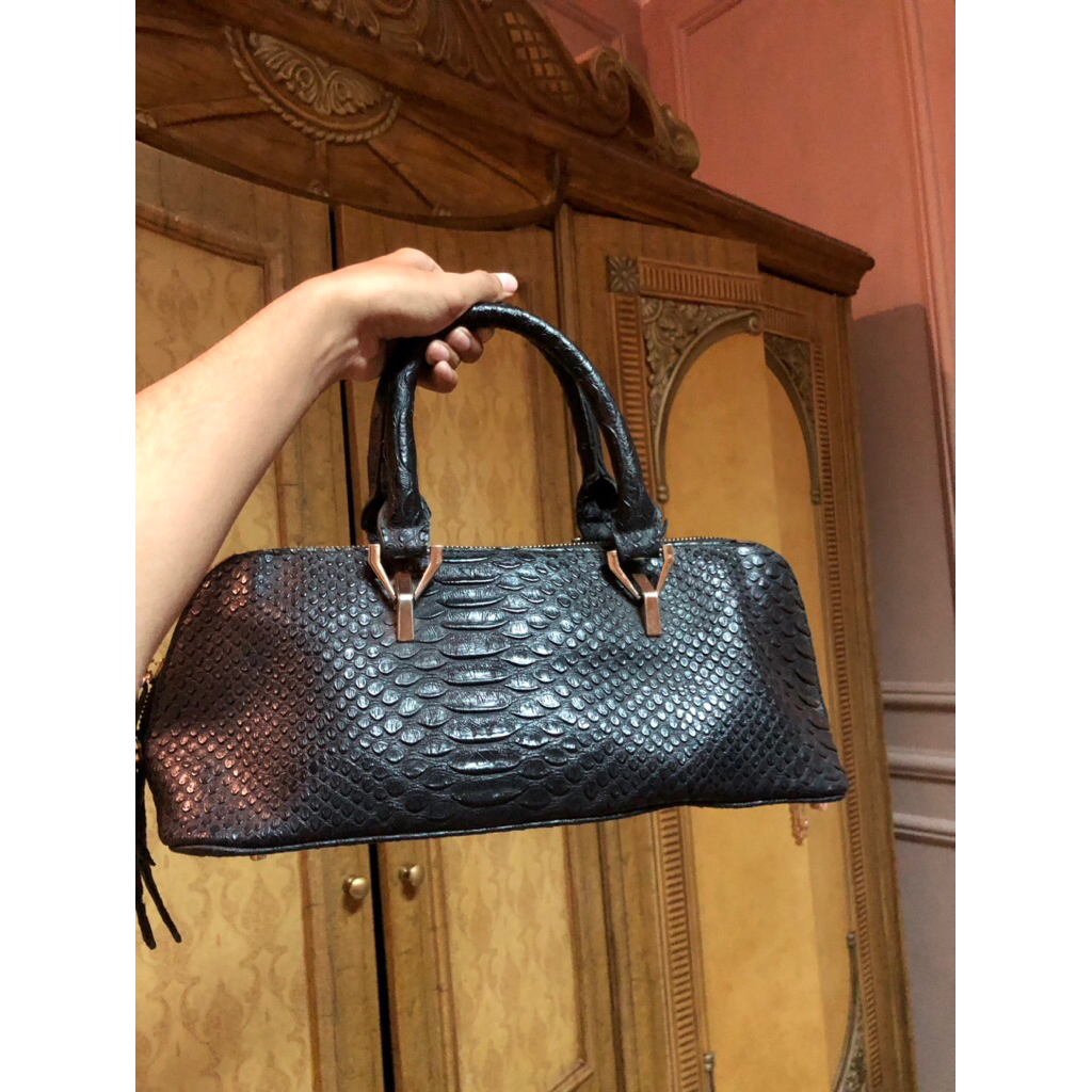 preloved tas kulit ular ASLI