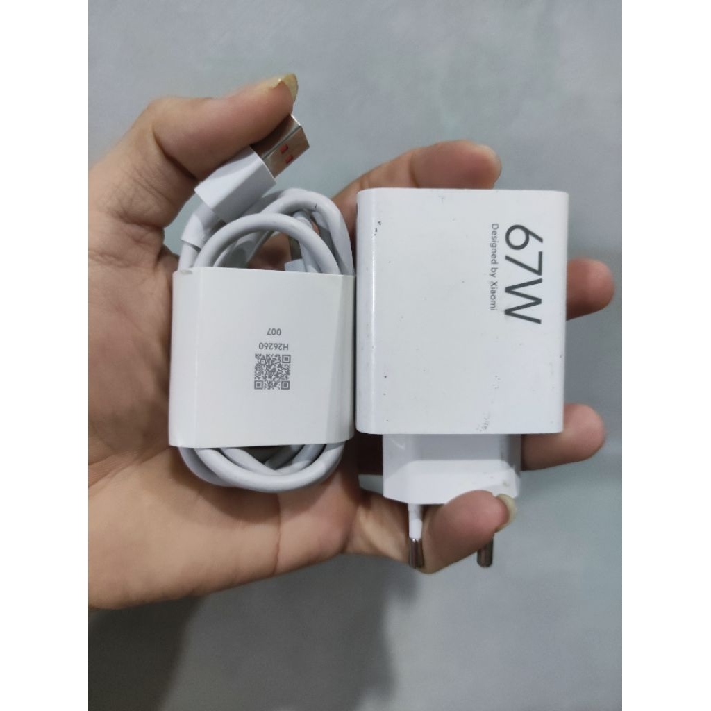 Charger Xiaomi 67w 33w ORI COPOTAN BAWAAN BEKAS / SECOND Xiaomi atau poco
