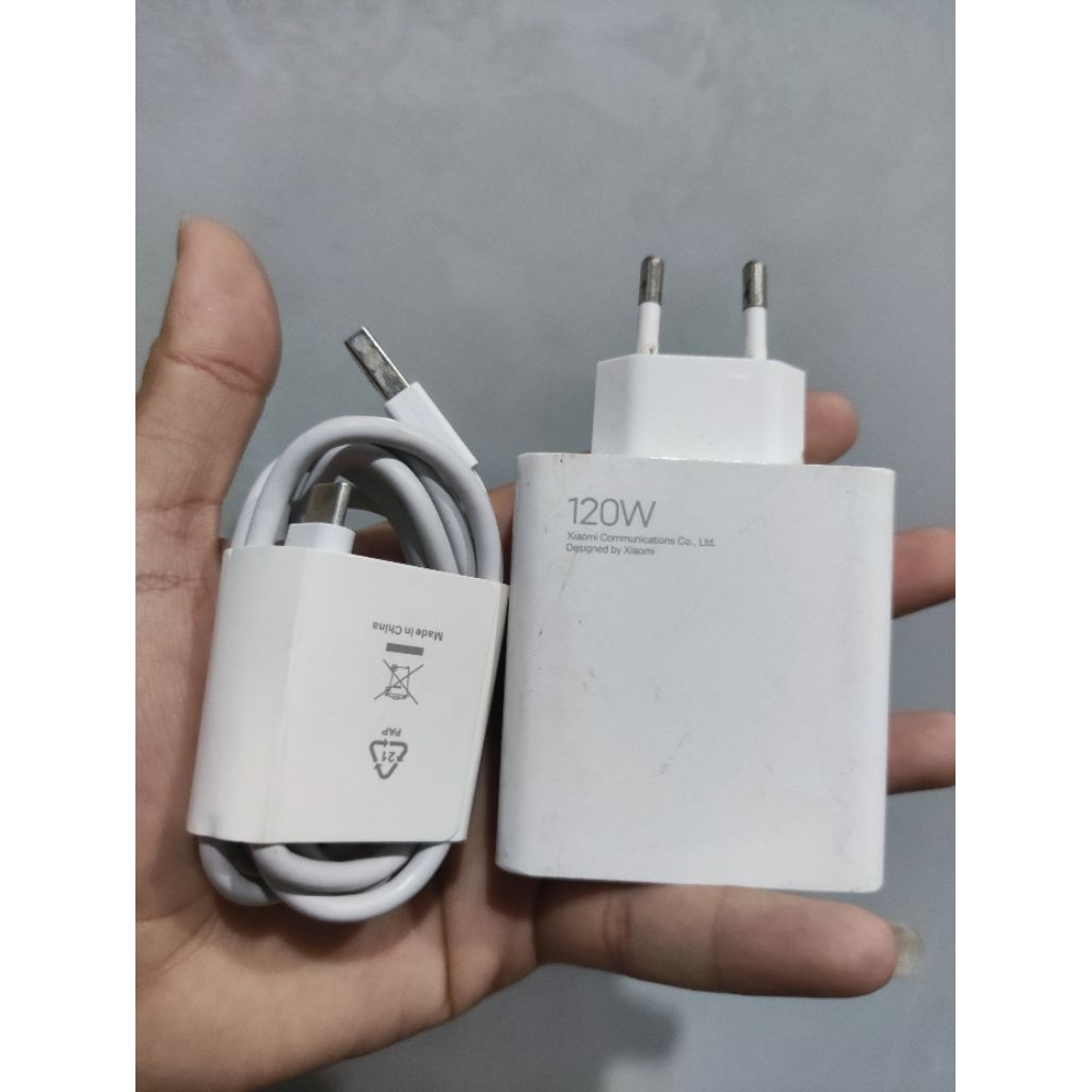 Charger XIAOMI 120w ORI COPOTAN Xiaomi Mi11t pro bekas