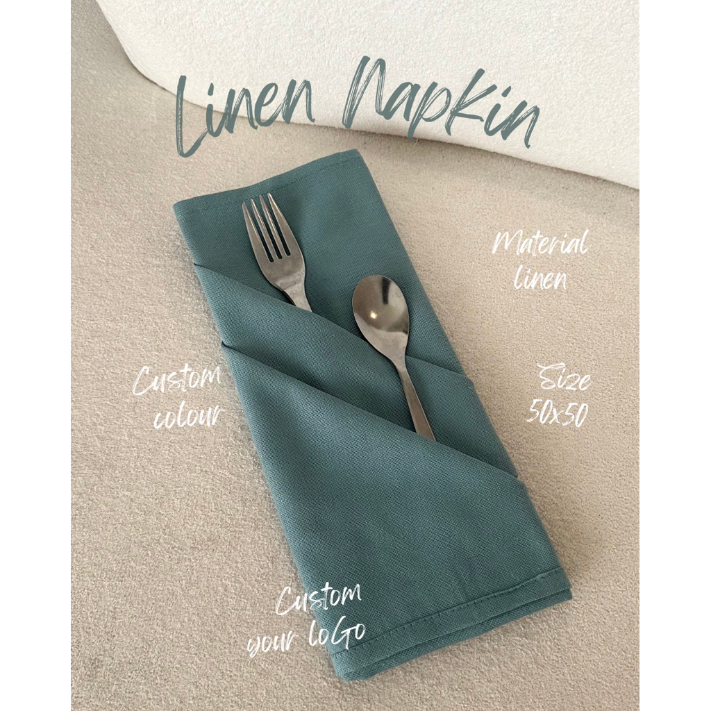 NAPKIN LINEN 50x50 | napkin resto | napkin cafe | napkin hotel