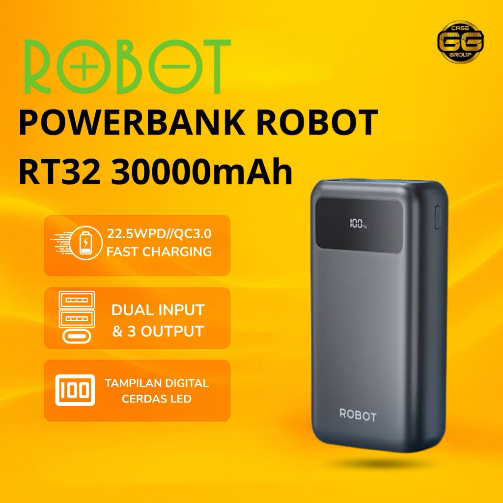 POWERBANK ROBOT RT32 30000mAh /PB ROBOT RT32