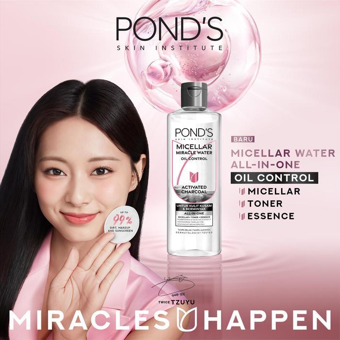 ⚡MARLYS⚡PONDS MICELLAR WATER ACTIV CHARCHOL 100ML