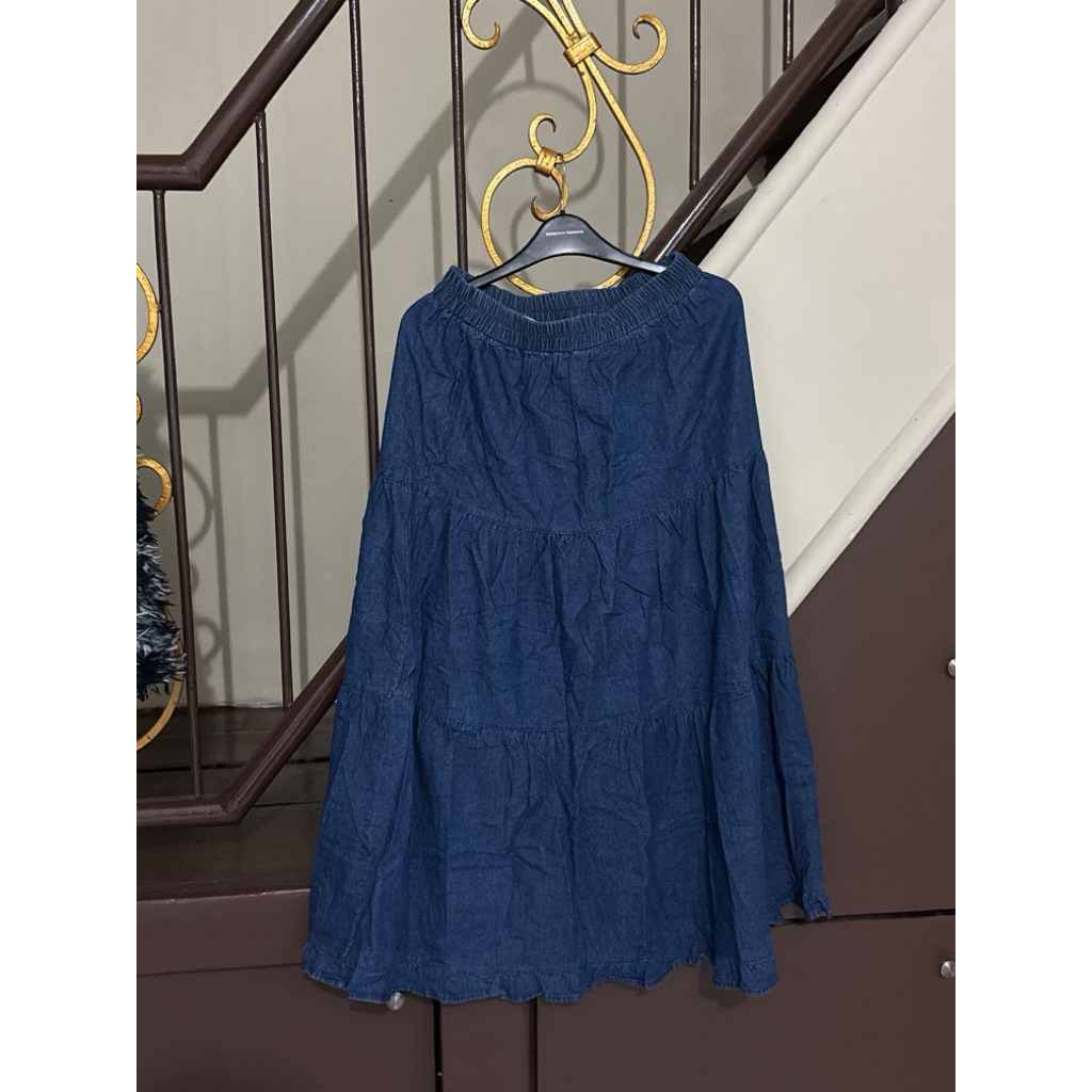 rok jeans ALLN KNITWEAR MASIH BARU