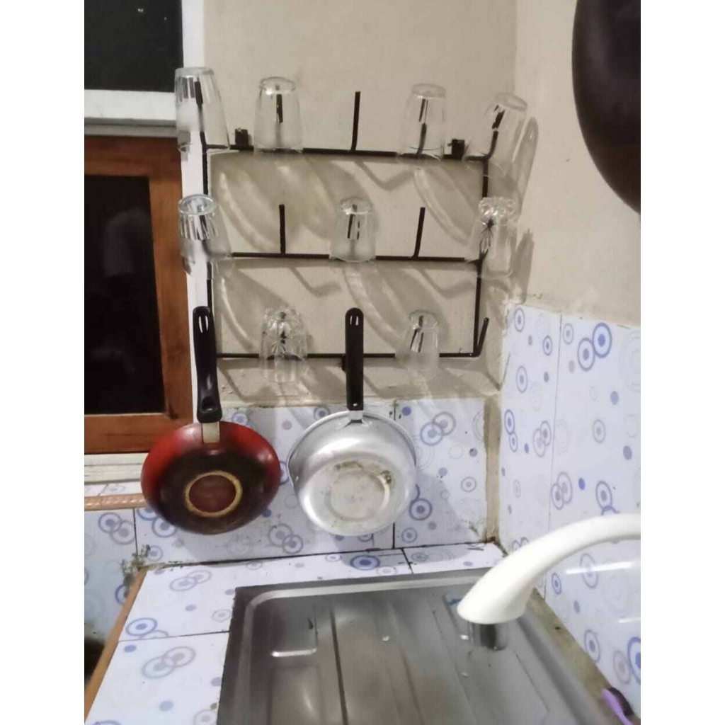 rak dinding serbaguna/rak wastafel/rak gelas cod rak besi