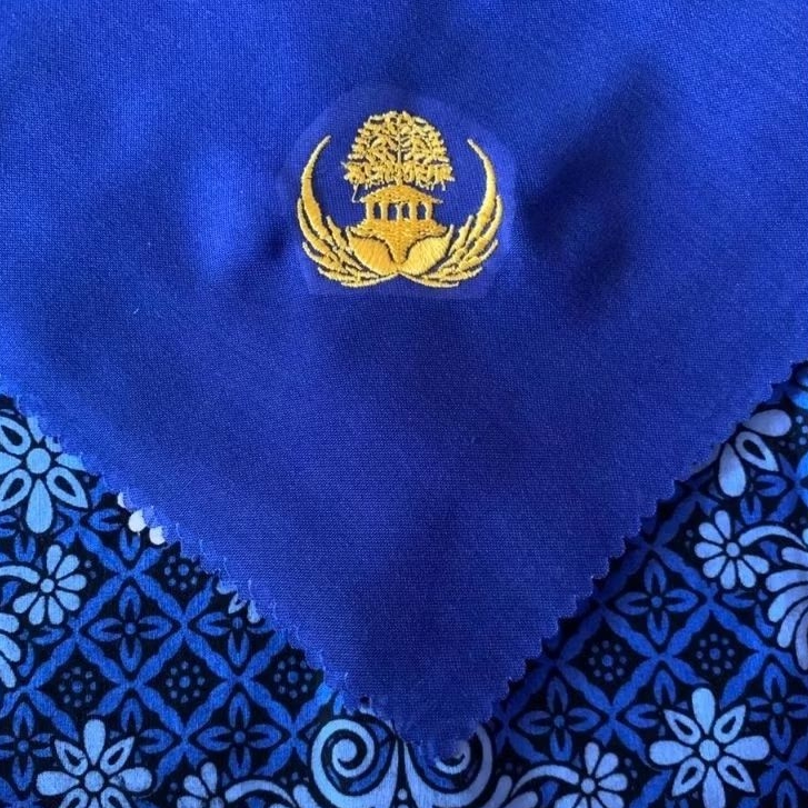 HIJAB KORPRI LOGO BORDIR KAIN VOAL