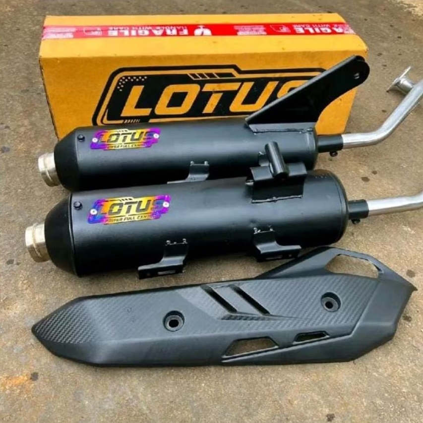 KNALPOT SHIJIRO EXHAUST Suara Bass Gerung Adem Untuk Motor Mio J, Mio smile, Mio m3, Mio soul, Mio s