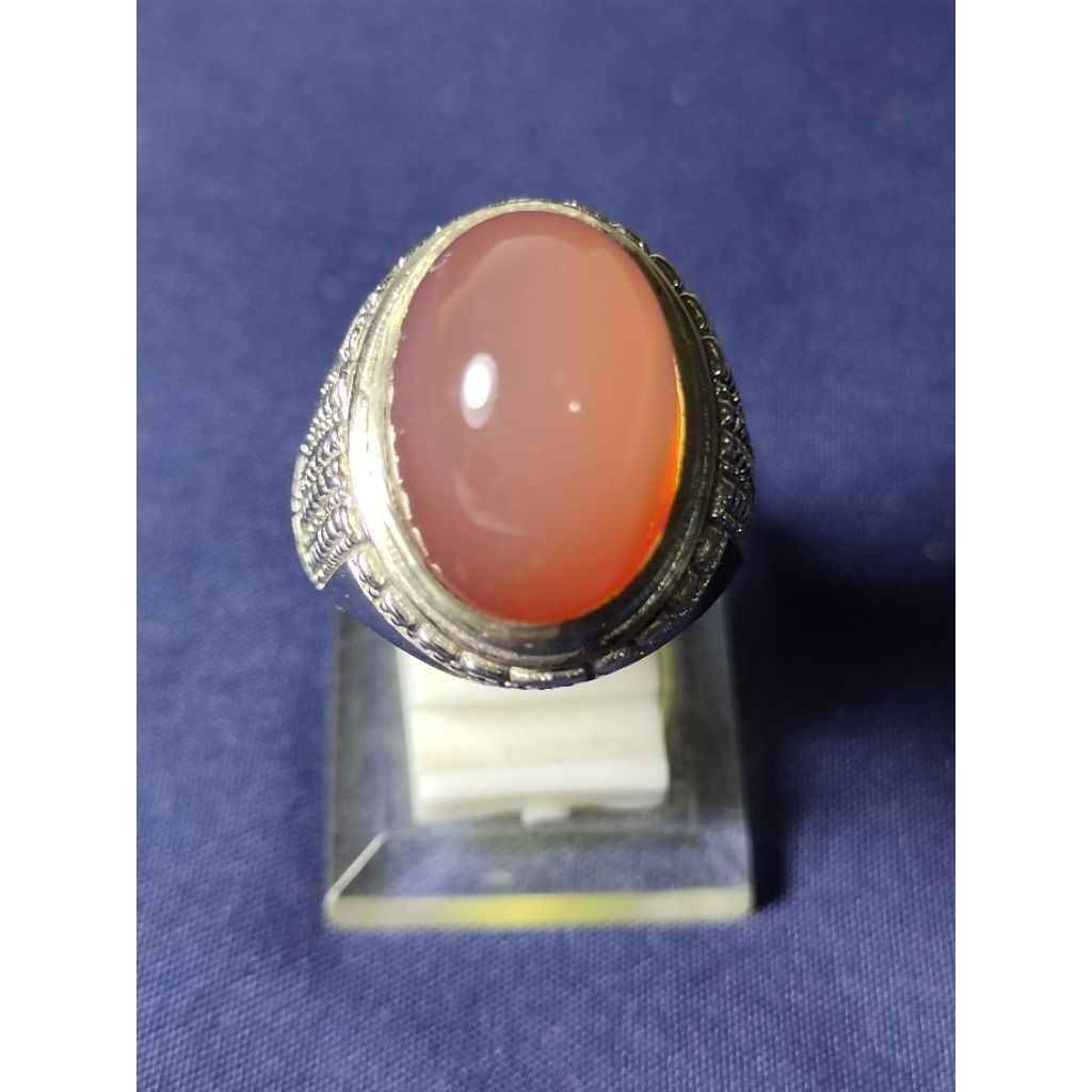 Natural Chalcedony / Batu Obi Alas Merah