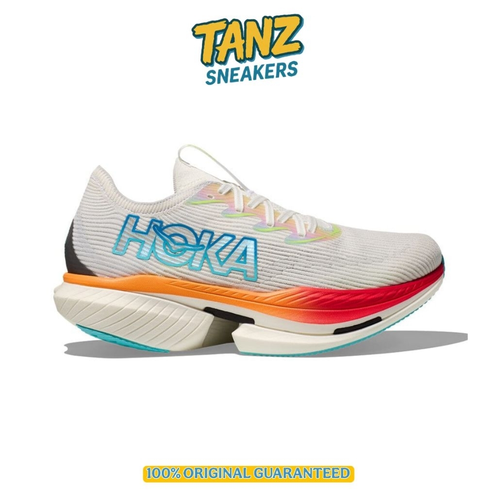 SEPATU LARI RUNNING HOKA ONE ONE CIELO X1 FROST/CERISE ORIGINAL RESMI