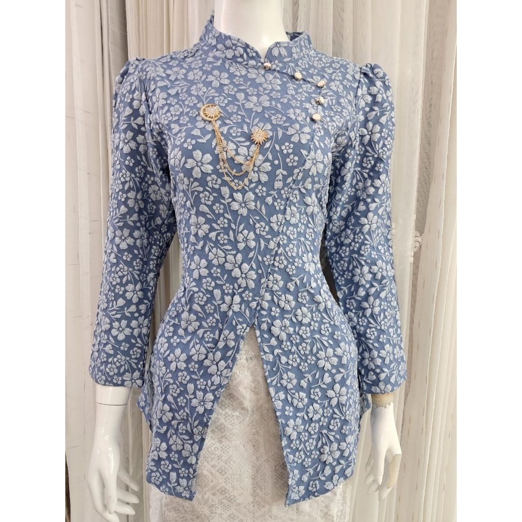 ( FREE HIJAB  ) COD BY AZNAH FASHION SETELAN KEBAYA KAEYLA JANGGAN FUKURO JAGUARD VIRAL 2025 // SETE