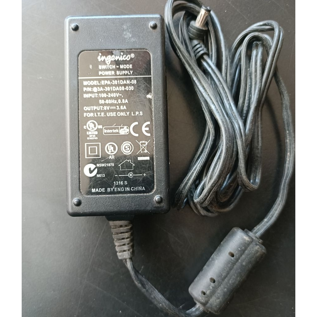 ADAPTOR 8V 3.6A MREK INGENICO