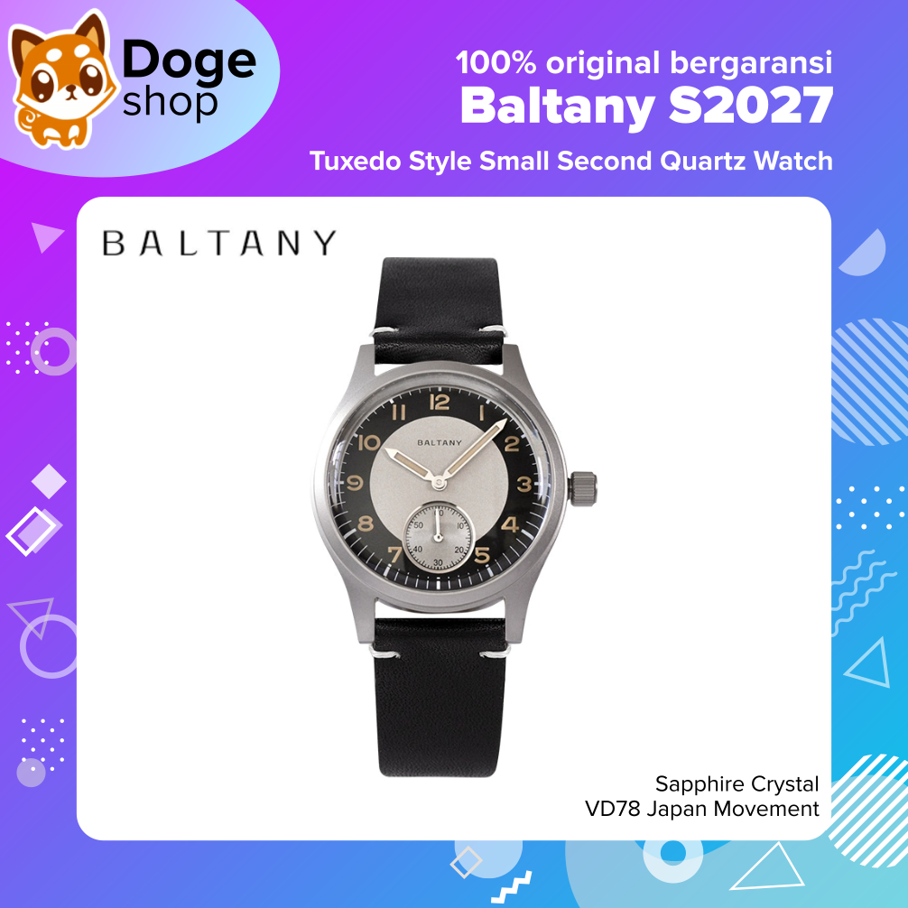 Baltany S2027 Tuxedo VD78 Japan Movement Quartz Watch Jam Tangan Sapphire Crystal