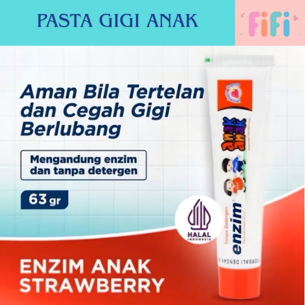 Enzim Pasta Gigi Anak / Pasta Gigi Aman Untuk Anak / Pasta Gigi Enzim