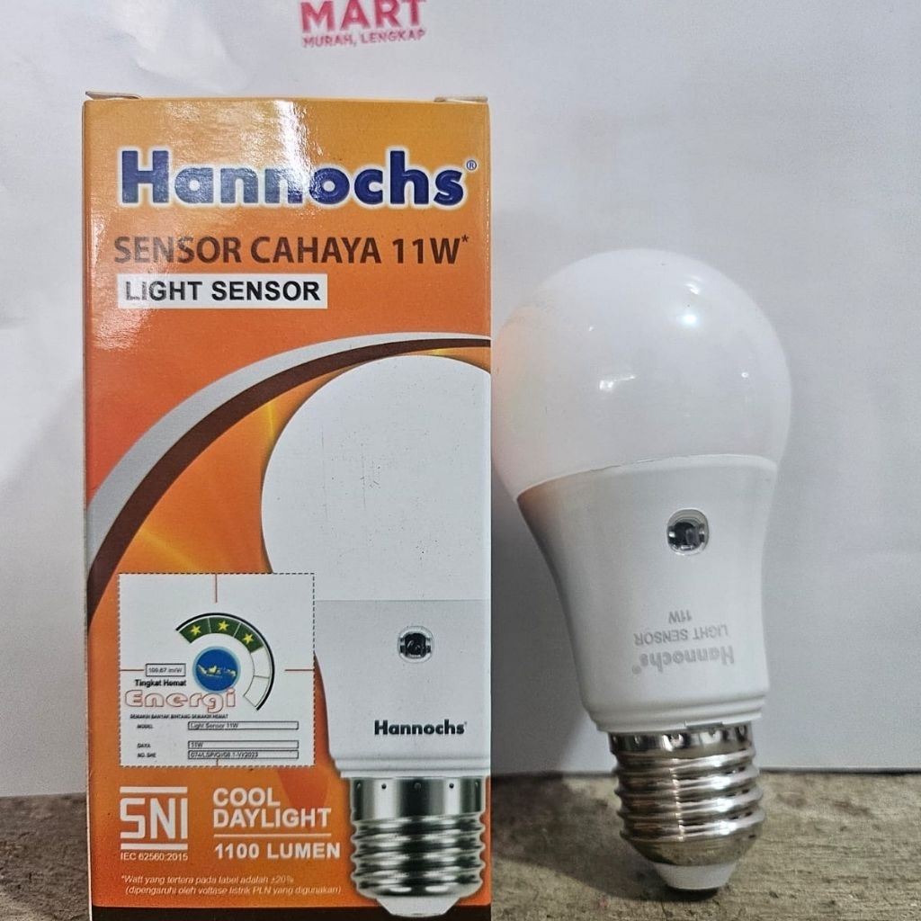 LAMPU LED OTOMATIS SENSOR CAHAYA - HANNOCH SONIC CDL | TERANG DAN EKONOMIS