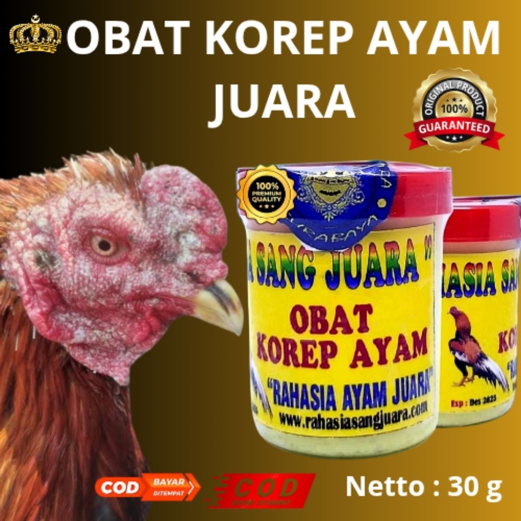 OBAT KOREP AMPUH SERTA BERKUALITAS TINGGI DALAM MENGOBATI KOREP. AYAM KEMASAN  SALEP isi 30 g