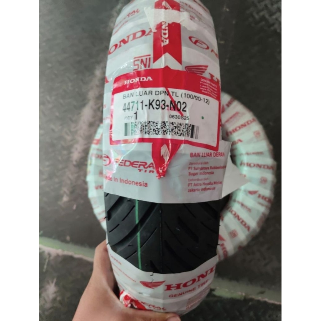 PROMO BAN SCOOPY FADERAL TUBLES  DEPAN BELAKANG RING 12