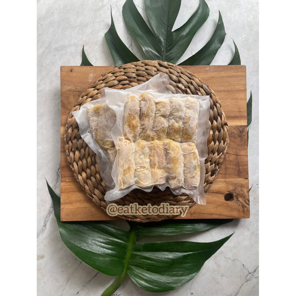 HALAL Keto Tanpa Tepung Dimsum Kulit Tahu - Kekian Gohyong Ngohiong Bakkien Lumpia Ayam Kulus Frozen