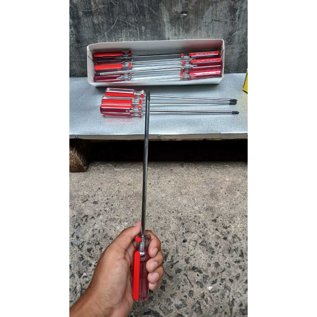 Obeng Panjang 30cm Harga Murah Obeng Setting (+) 12inc 30cm Obeng Panjang Bunga Alat Tukang