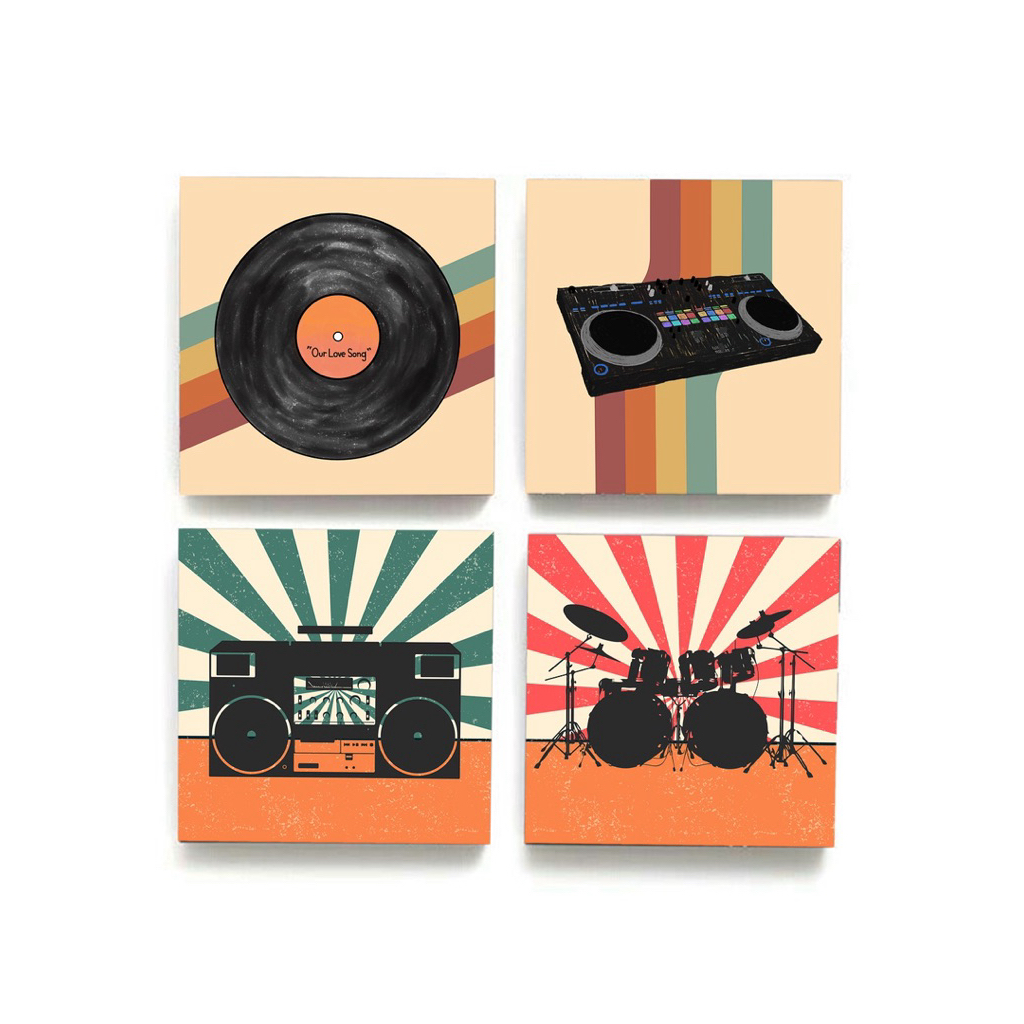 Pajangan Dinding Aesthetic Pajangan dinding tema music Hiasan Dinding Aesthetic Pajangan dinding vin