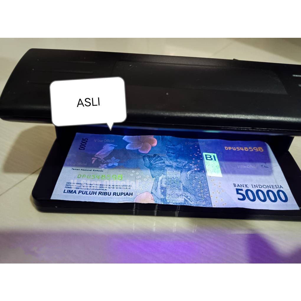 DL Mesin Cek Uang UV Alat Deteksi Duit Palsu
