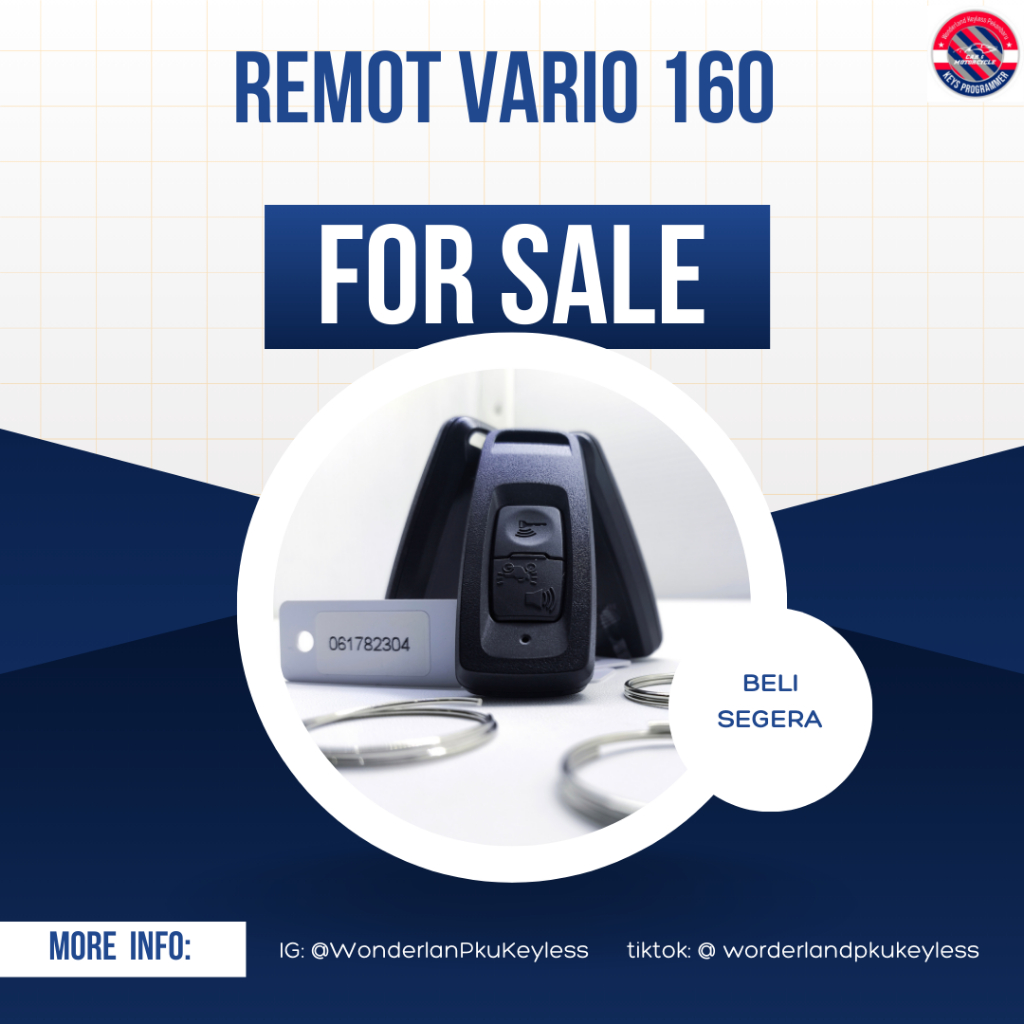 Remote Keyless Smartkey Honda Vario 160/ Scoopy 2023