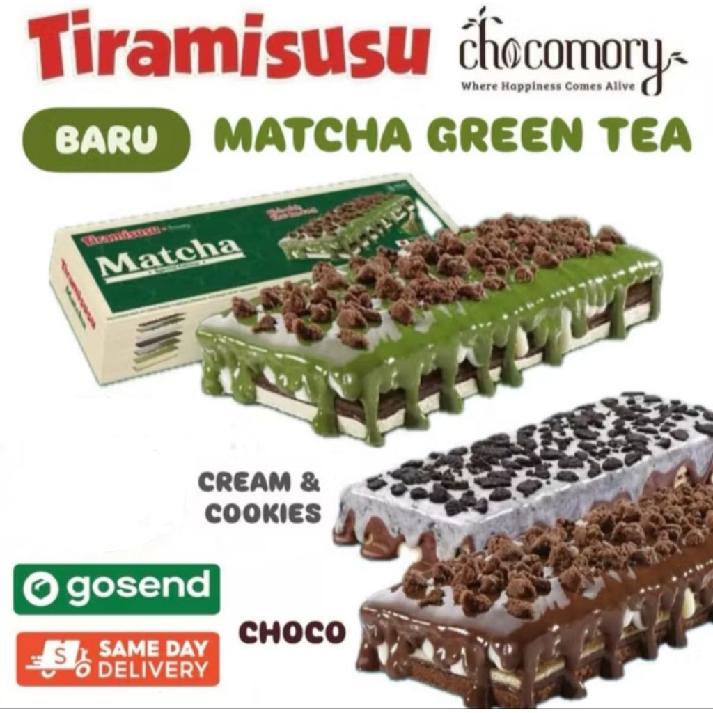 TIRAMISUSU CHOCOMORY OLEH-OLEH BANDUNG INSTANT/SAMEDAY