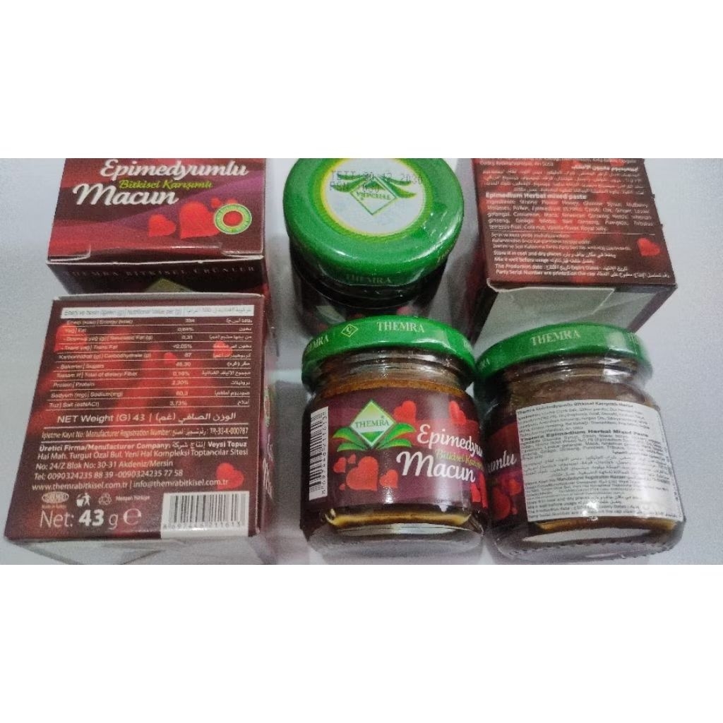 Macun 43gr Epimedyumlu Turki ASLI / Macun Madu Turki. Botol kecil 43 gram