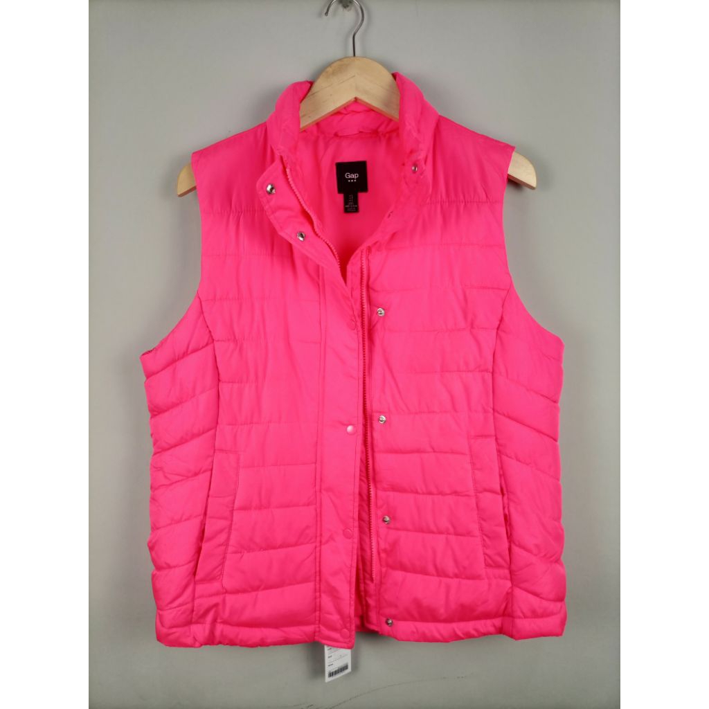 Vest GAP Cacing Gelembung Waterproof Original_Pink_Like New_Size L