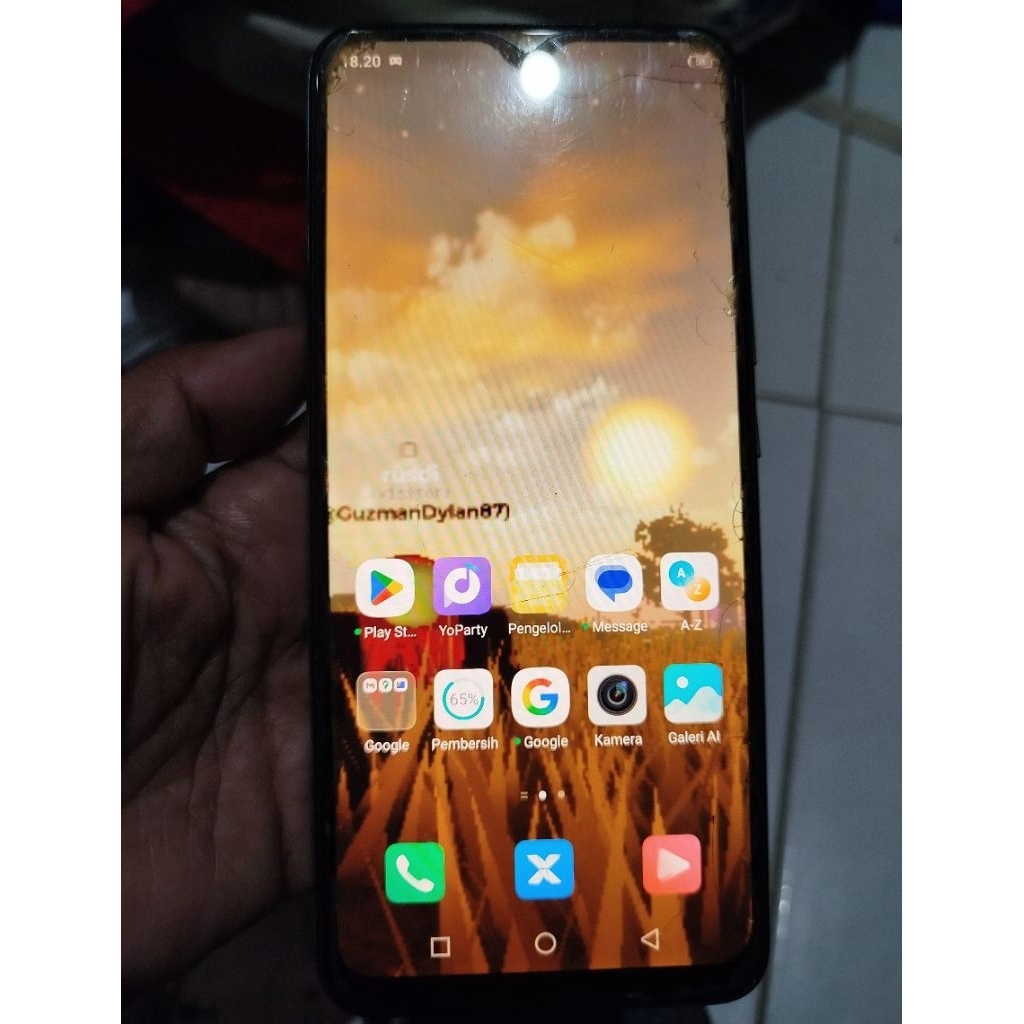 HP infinix hot 10 play second murah original