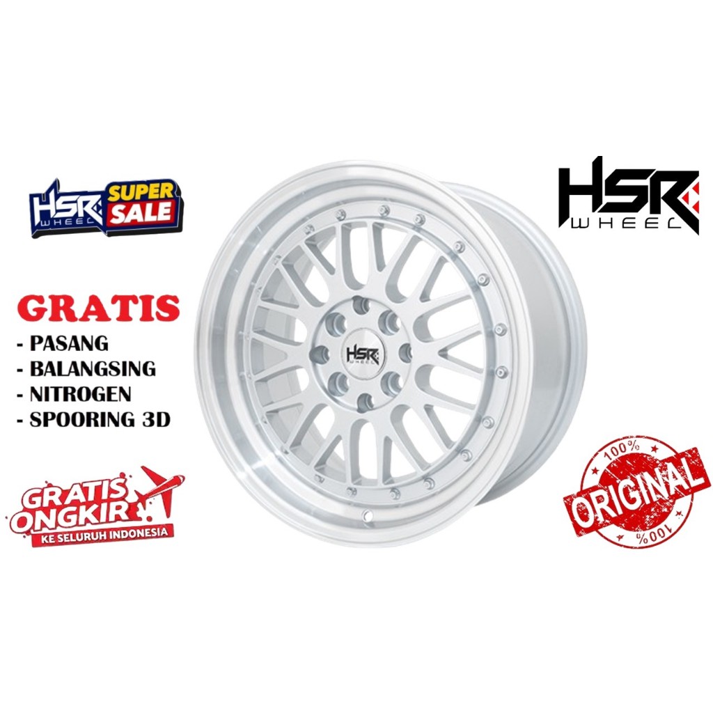 VELG MOBIL RACING CELONG TYPE LEMANS HSR R16 LEBAR 7,5/8,5 LUBANG 4X100-114,3 ET30