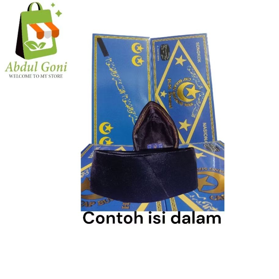 Peci Songkok Bulan Bintang Baha Bludru
