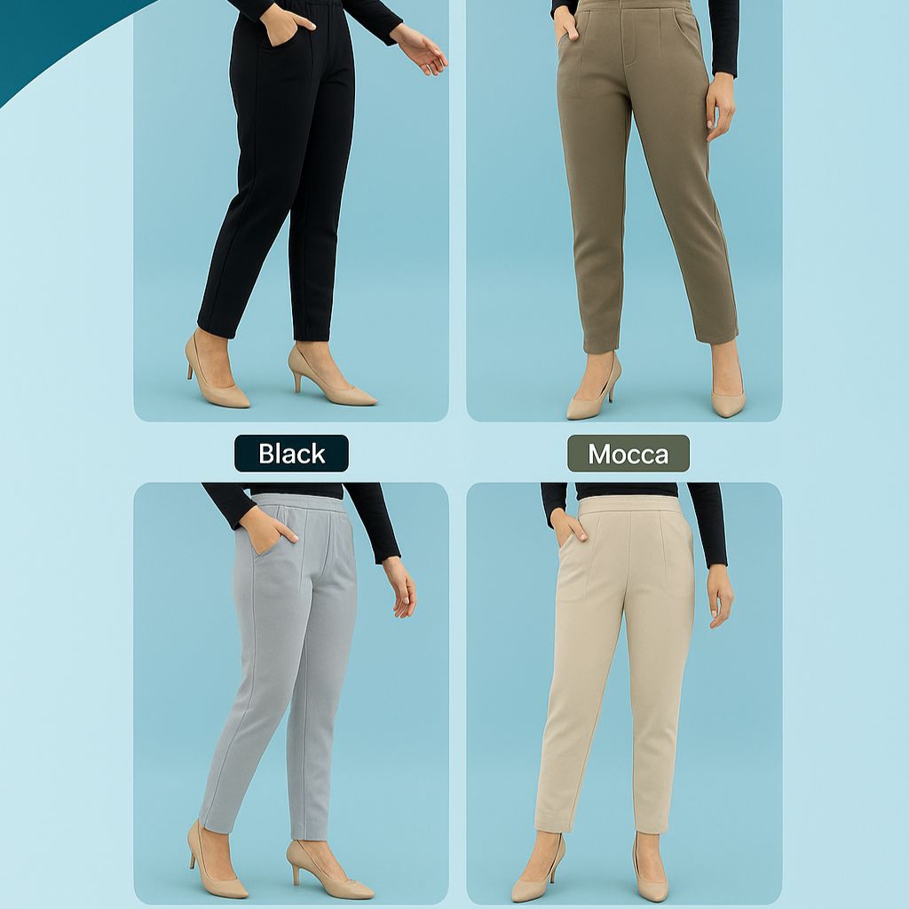 CELANA WANITA ✓ SEMA PANTS BY GHINA FASHION MATT SCUBA PREMIUM TERLARIS BISA COD ✅