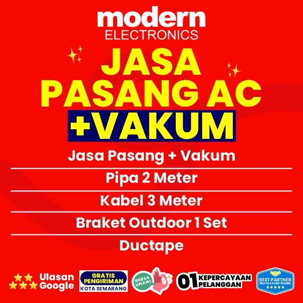 PAKET PEMASANGAN AC 1.5 PK DAN 2 PK WILAYAH SEMARANG