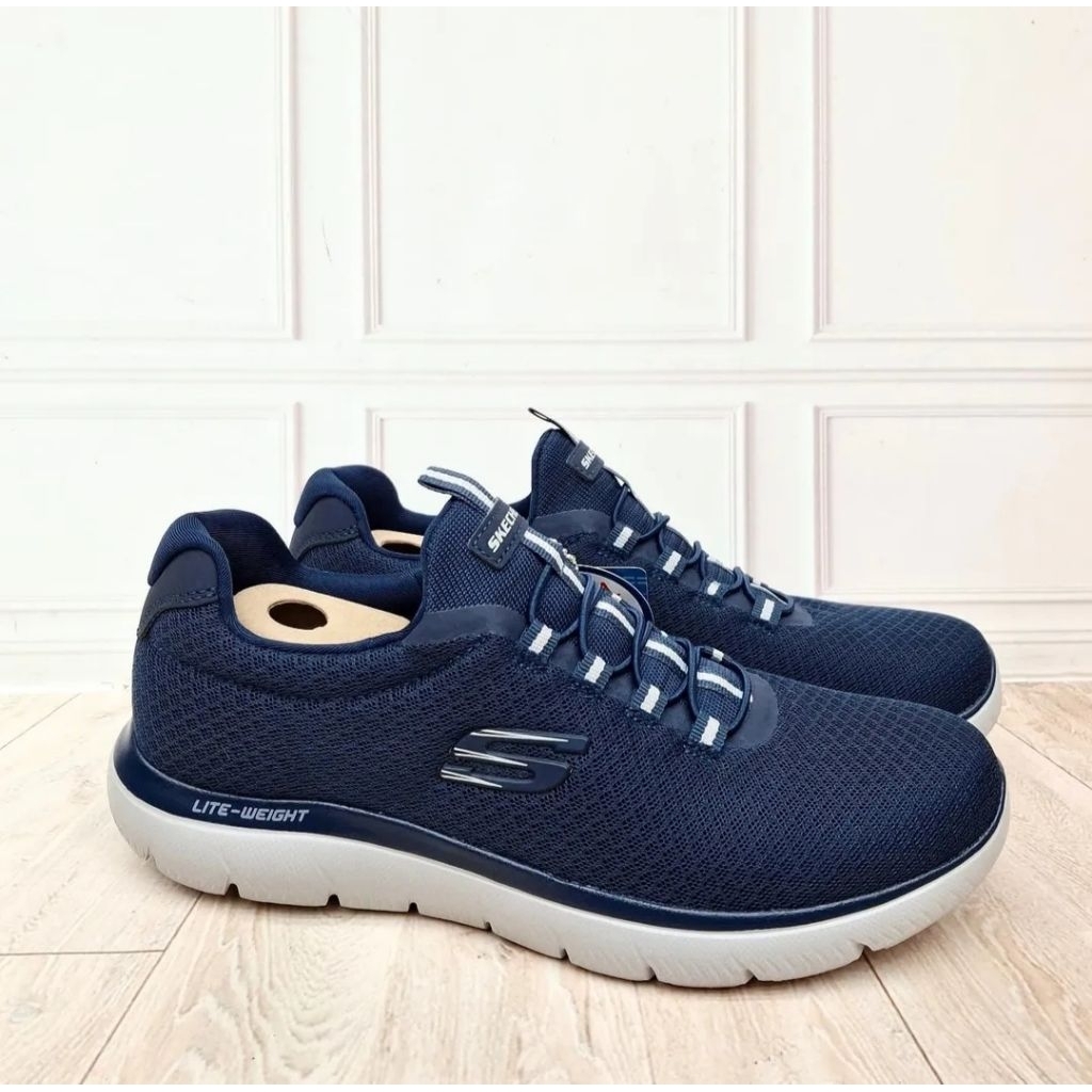 Sepatu Slip On SKECHERS Summits 52811/NVY 100% Original Resmi (Size 45)
