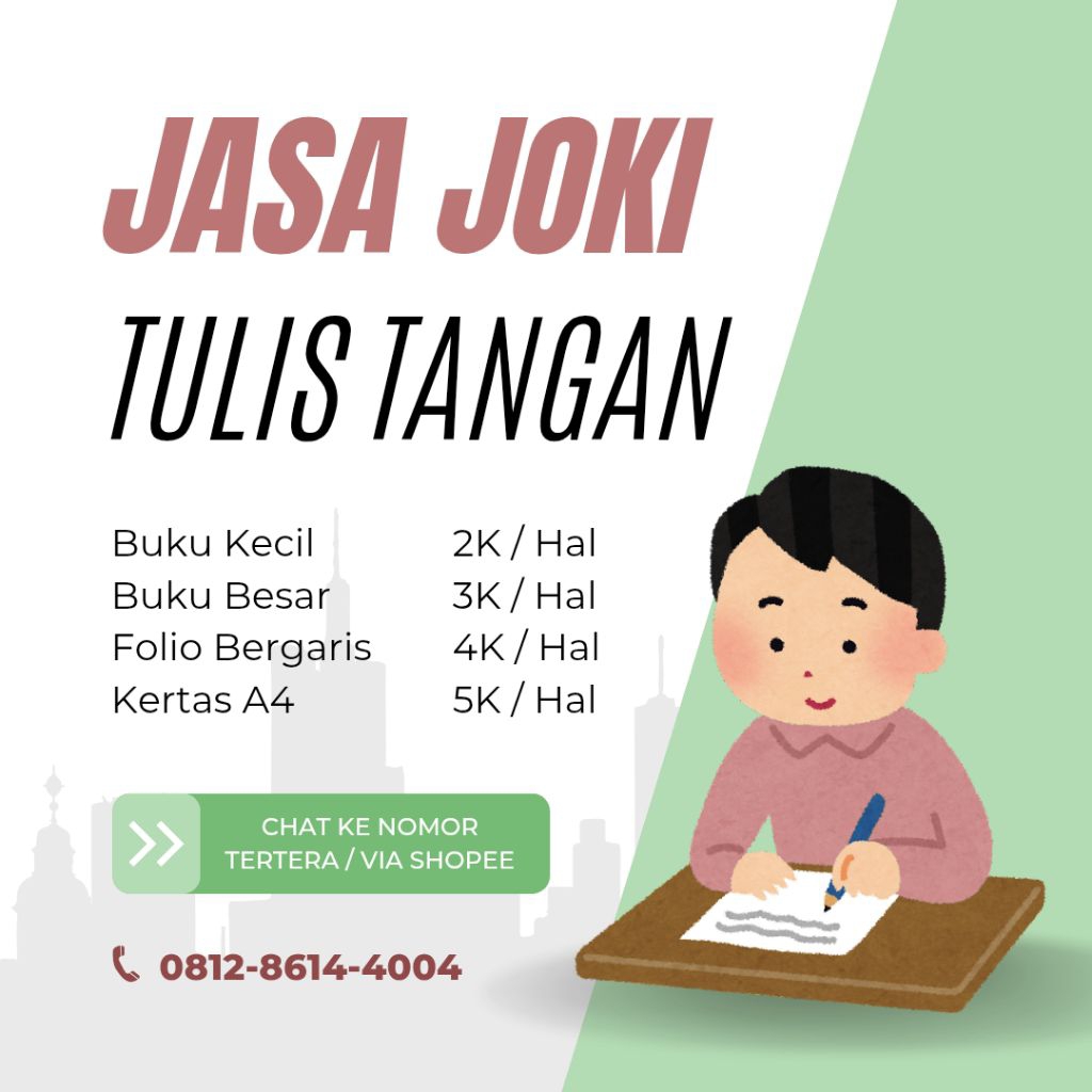 Jasa Joki Tulis Tangan
