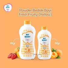 bedak my baby powder fresh fruity 150 g + extra 38 g