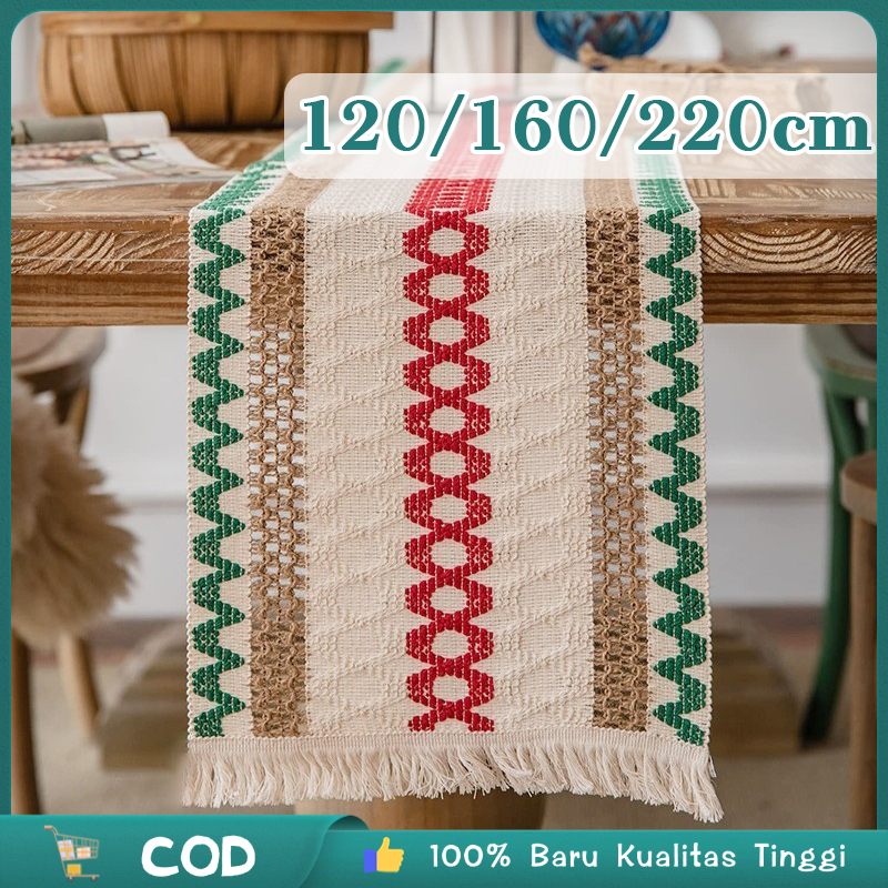 Table Runner Panjang Aesthetic Taplak Meja Runner Panjang Runner Meja Bahan Premium Rajut