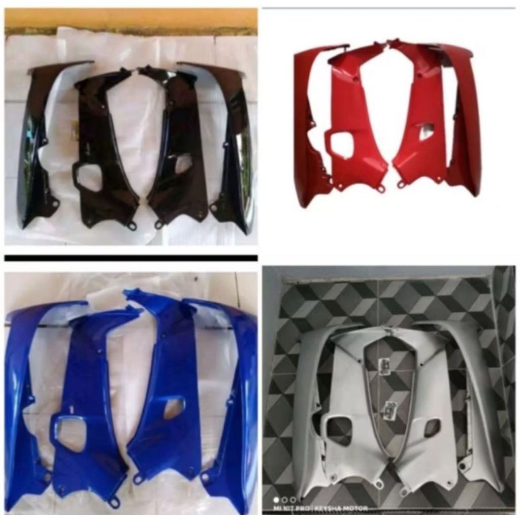 sayap luar dalam Supra X lama Fit lama warna hitam merah biru silver