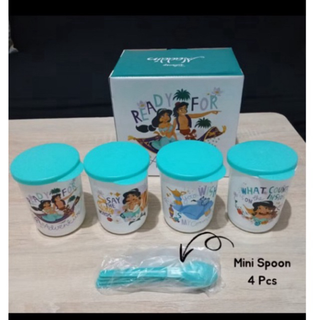 mug aladin tupperware 1set 4 pcs