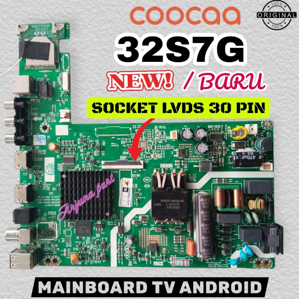 MAINBOARD TV COOCAA 32S7G / MB TV COOCAA 32S7G / MESIN TV COOCAA 32S7G / MODUL TV COOCAA 32S7G / MB 