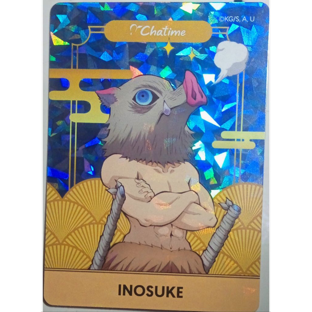 kartu inosuke chatime x demon slayer.