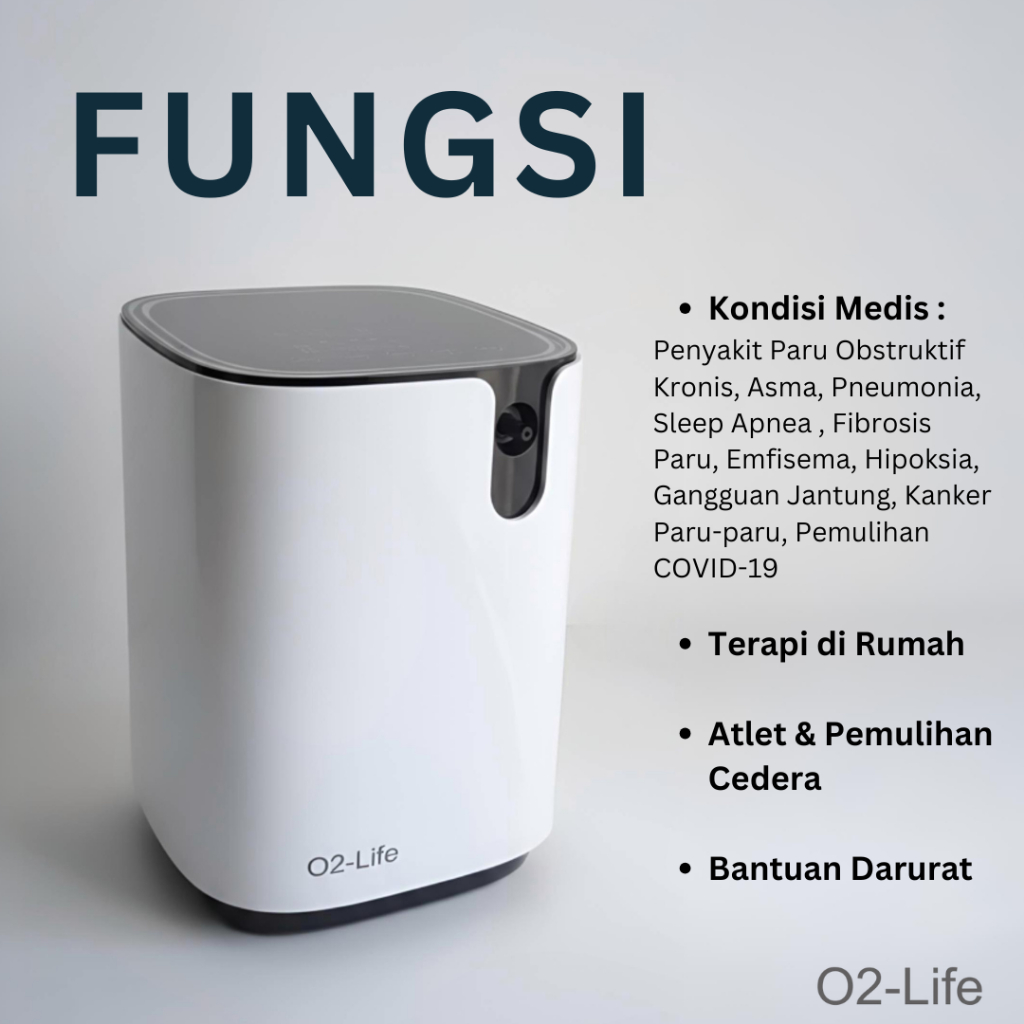 Oxygen Concentrator 1LPM O2-Life Mesin Pengganti Tabung Oksigen