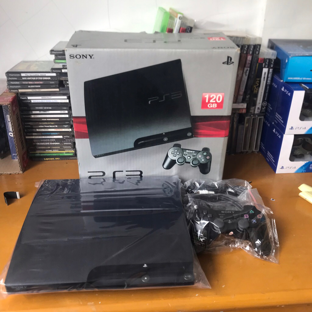 PS3 Slim Ex Jepang Import Original Firmware OFW full set ps 3 ofw stik ori