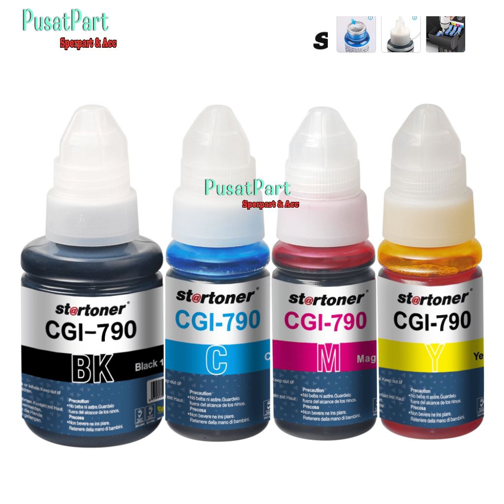 STARTONER INK TINTA PRINTER CANON 790 CGI790 ( Canon PIXMA G1000, 2000, 2010, 3000, 3010 )