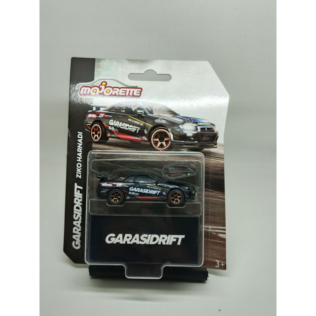 majorette diecast nissan r34 garasi drift