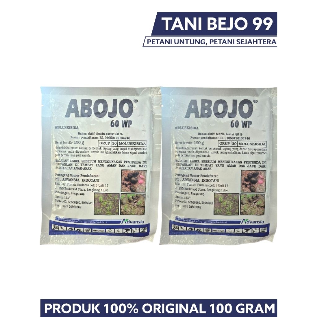 abojo 100gram obat keong | obat kol | Fentin asefat 60%