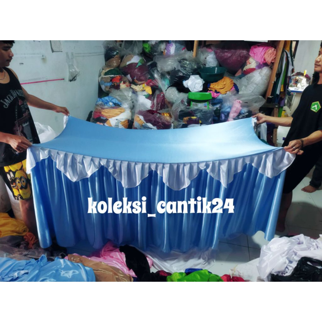 Taplak meja poni instan 75cm x 60cm x 80cm full tertutup